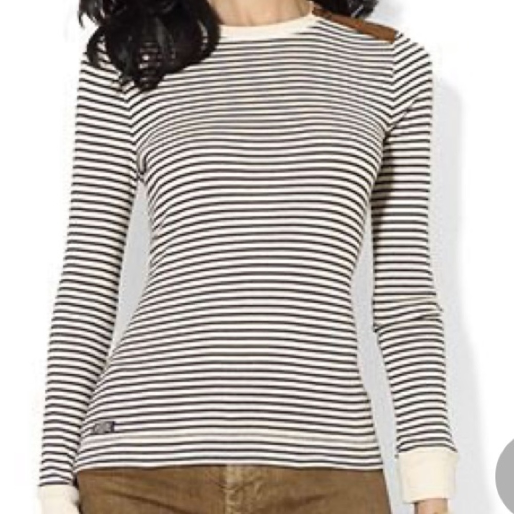 Ralph Lauren- Lauren Jean co. Elbow patch shirt